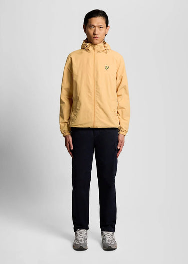 Lyle Scott Jassen Zip through hooded jacket - honeycomb