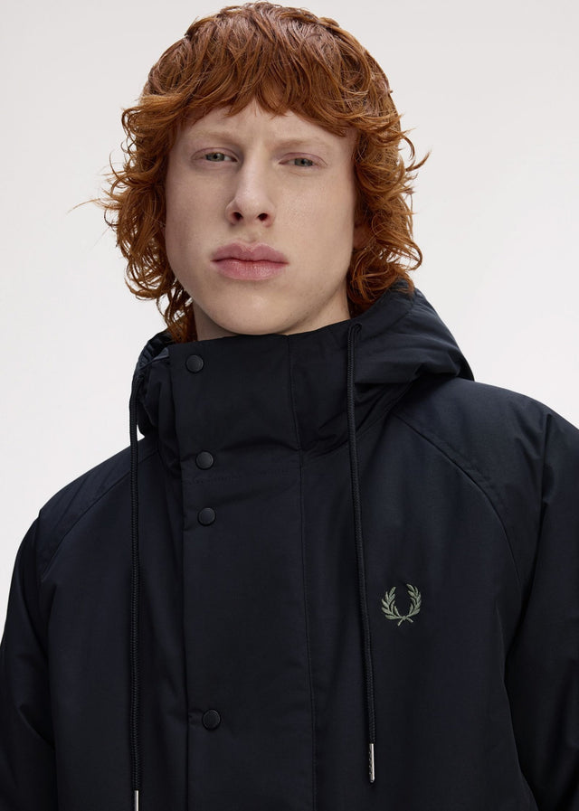 Fred Perry Jackets Padded zip through jacket - black
