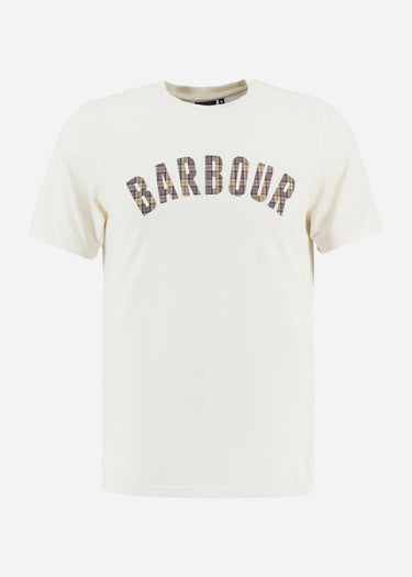 Barbour T-shirts Barbour berwick tartan t-shirt - whisper white