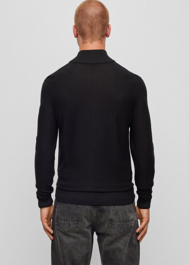 Hugo Boss Cardigans Avac full-zip - black