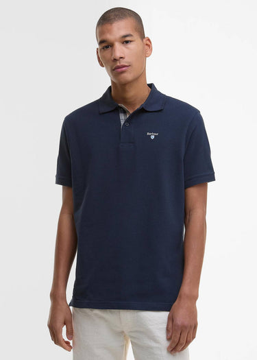 Barbour Polo's Barbour tartan pique polo - new navy
