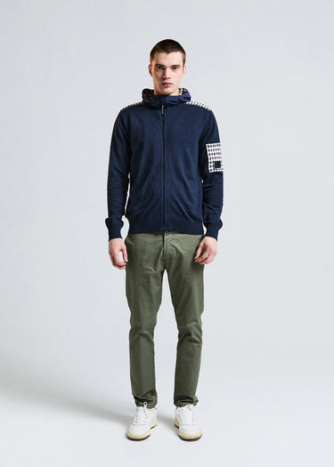 Aquascutum Hoodies Lamina pocket fz hoodie - navy