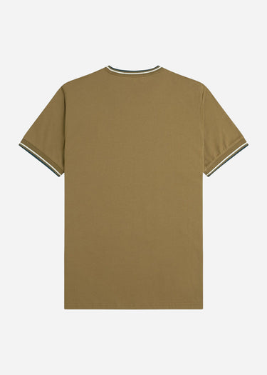 Fred Perry T-shirts Twin tipped t-shirt - shaded stone ecru dark petrol
