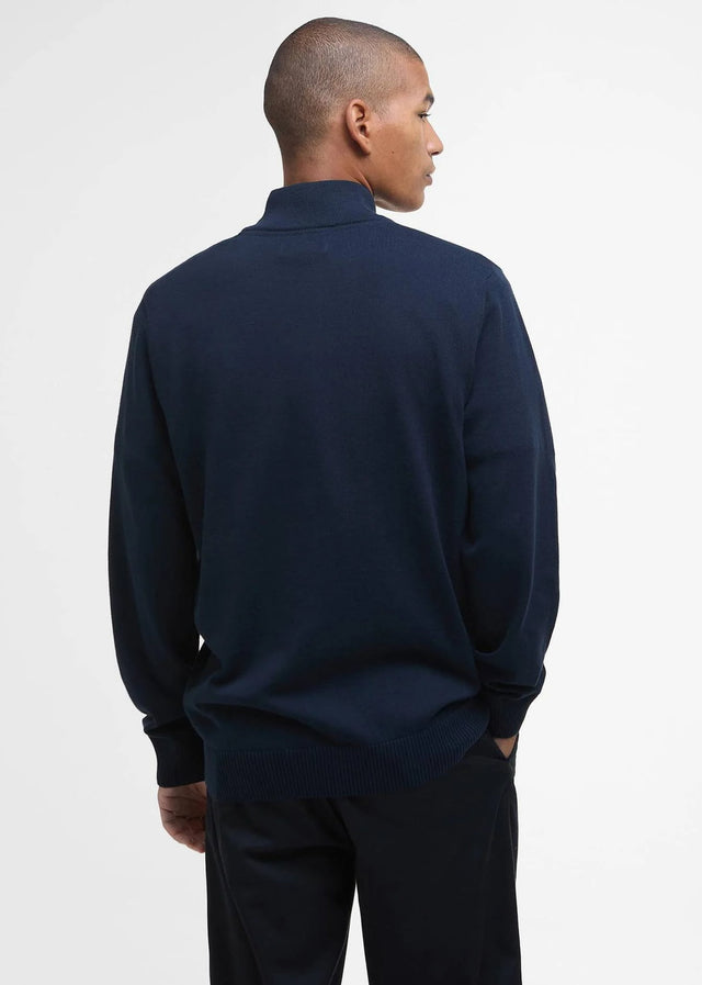 Barbour Sweaters Barbour lingwood compact cotton half zip sweater - navy