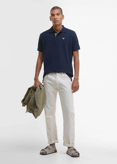Barbour Polo's Barbour tartan pique polo - new navy