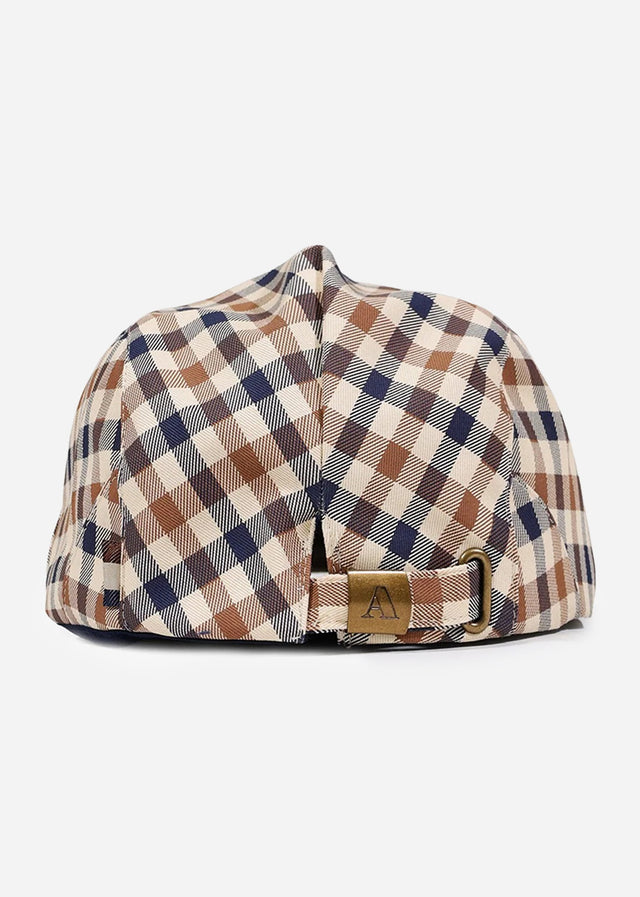 Aquascutum Caps Cotton flat cap - club check