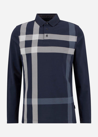 Barbour Longsleeve Polo's Blaine tailored ls polo shirt - navy