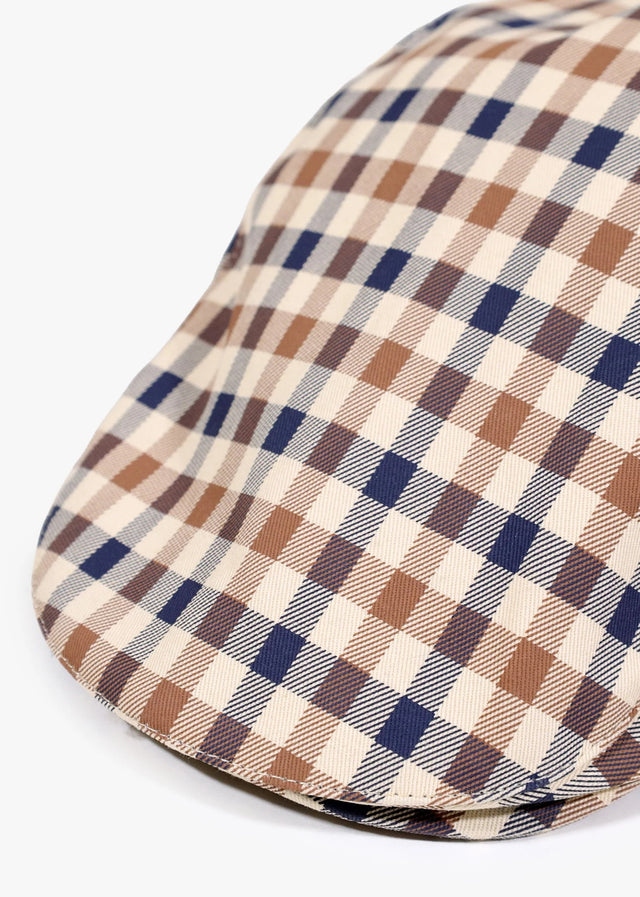 Aquascutum Caps Cotton flat cap - club check