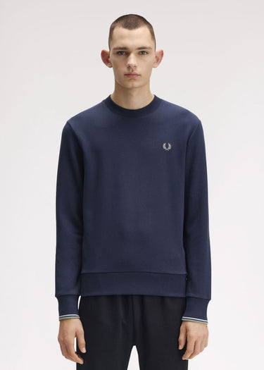 Fred Perry Truien Crew neck sweatshirt - dark airforce light ice bayleaf