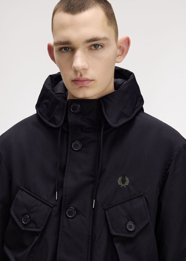 Fred Perry Jackets Patch pocket puffer jacket - black