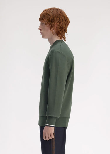 Fred Perry Truien Crew neck sweatshirt - crtgrn snwt nvy