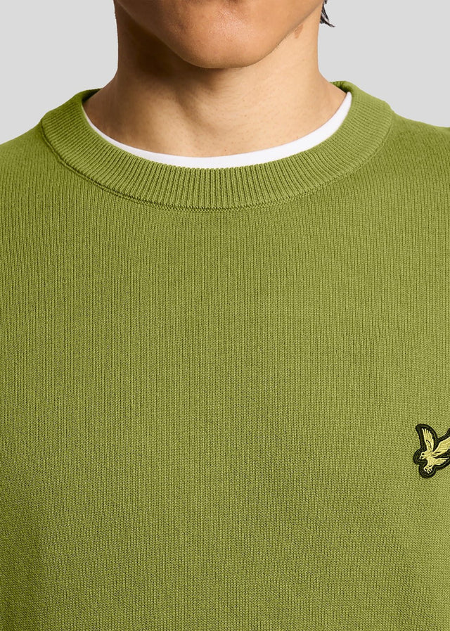 Lyle & Scott Sweaters Cotton crew neck jumper - shrub green