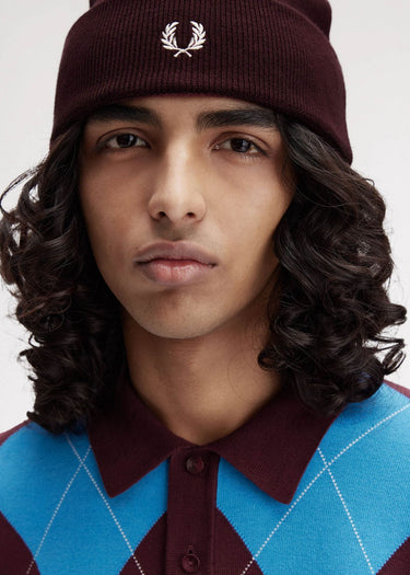 Fred Perry Mutsen Classic beanie - oxblood