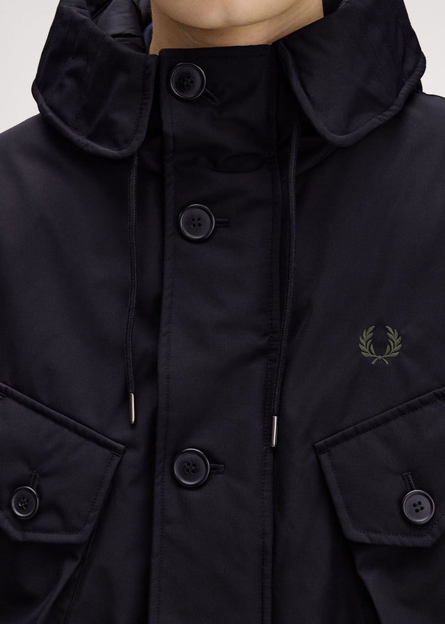 Fred Perry Jackets Patch pocket puffer jacket - black