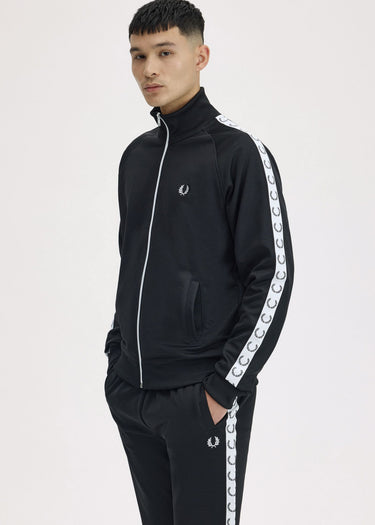 Fred Perry Vesten Taped track jacket - black