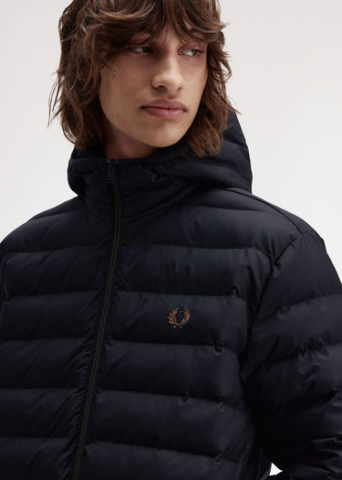 Fred Perry Jassen Insulated hooded jacket - black