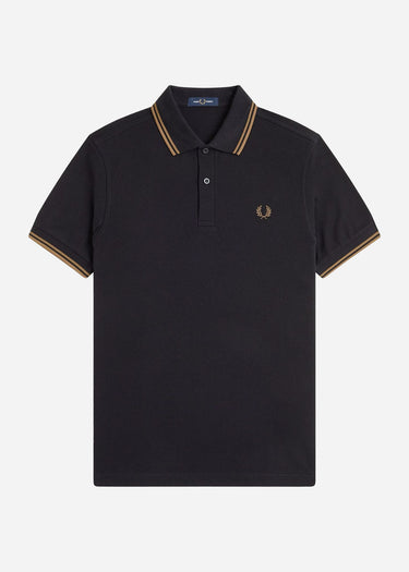 Fred Perry Polo's Twin tipped polo - black shaded stone