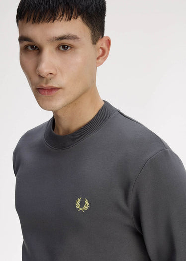 Fred Perry Truien Crew neck sweatshirt - Anchor Grey Tennis Blue