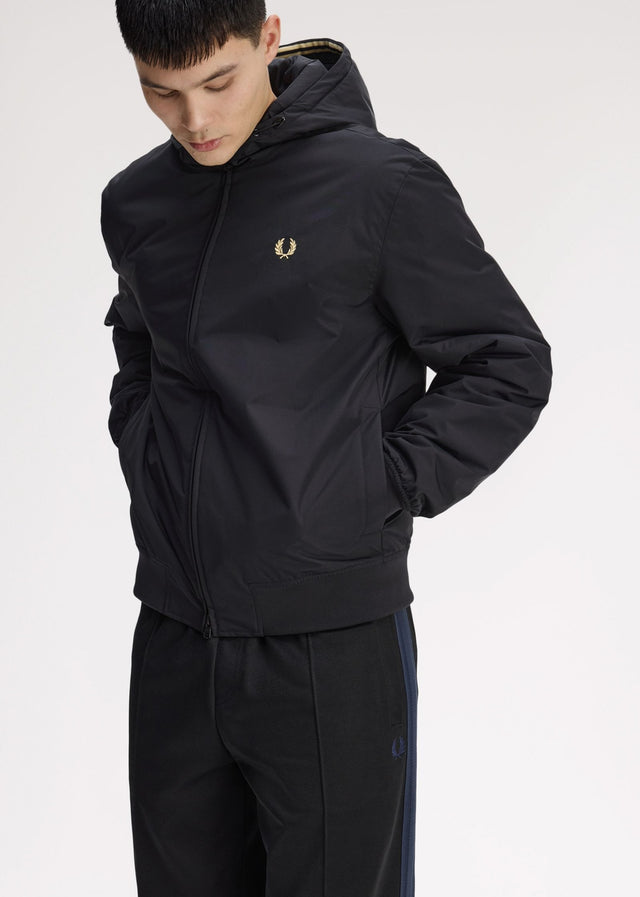 Fred Perry Jackets Hooded brentham jacket - black