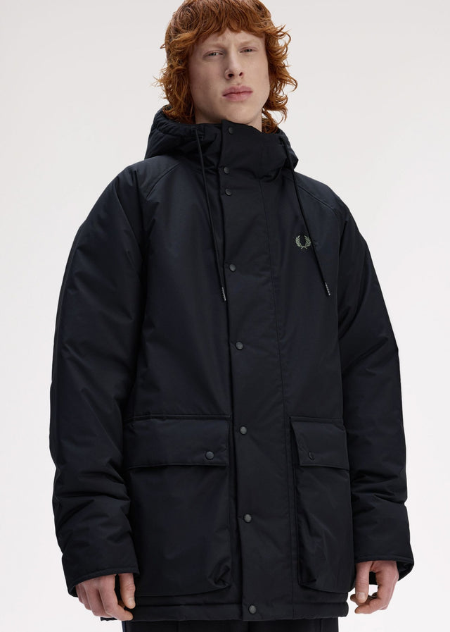 Fred Perry Jackets Padded zip through jacket - black