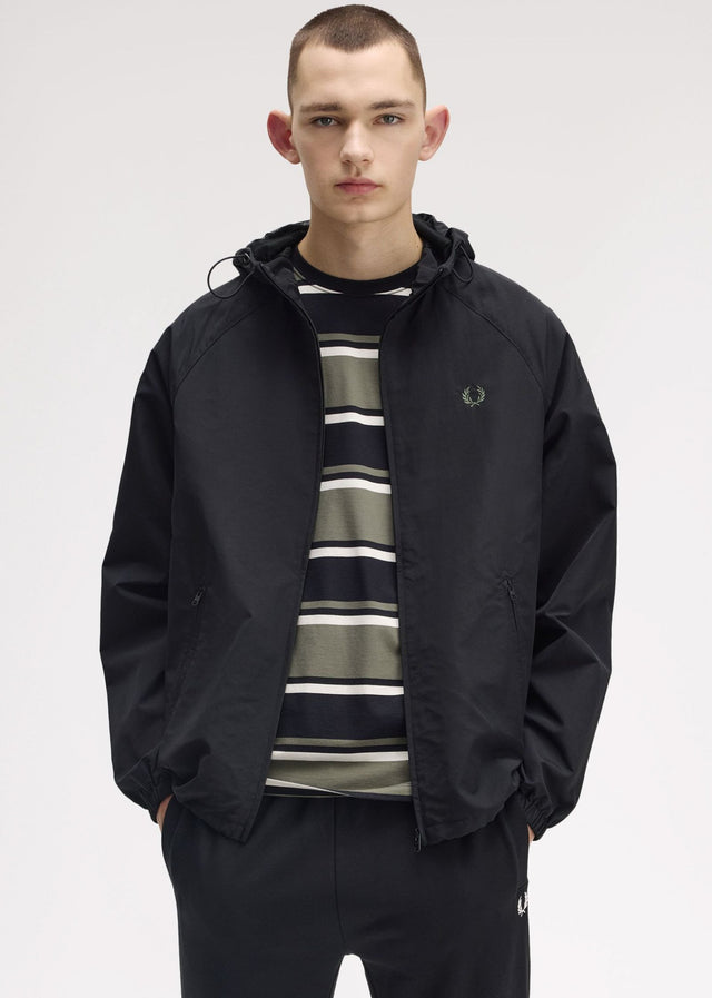 Fred Perry Jackets Hooded shell jacket - black