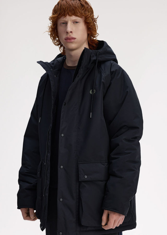 Fred Perry Jackets Padded zip through jacket - black