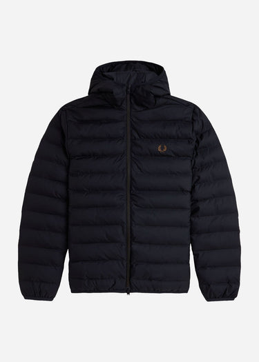 Fred Perry Jassen Insulated hooded jacket - black
