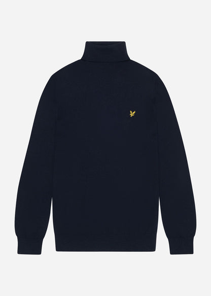 Lyle & Scott Truien  Cotton merino turtleneck jumper - dark navy 