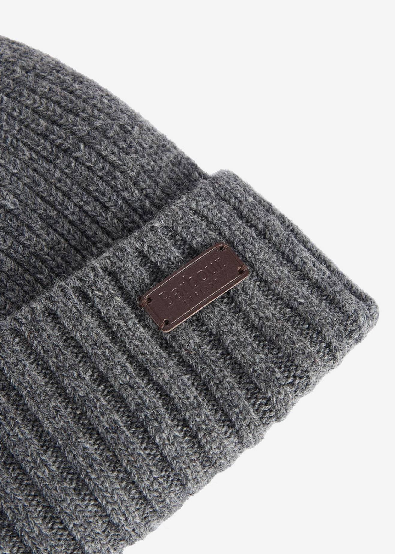 Barbour Mutsen  Carlton beanie hat - grey 