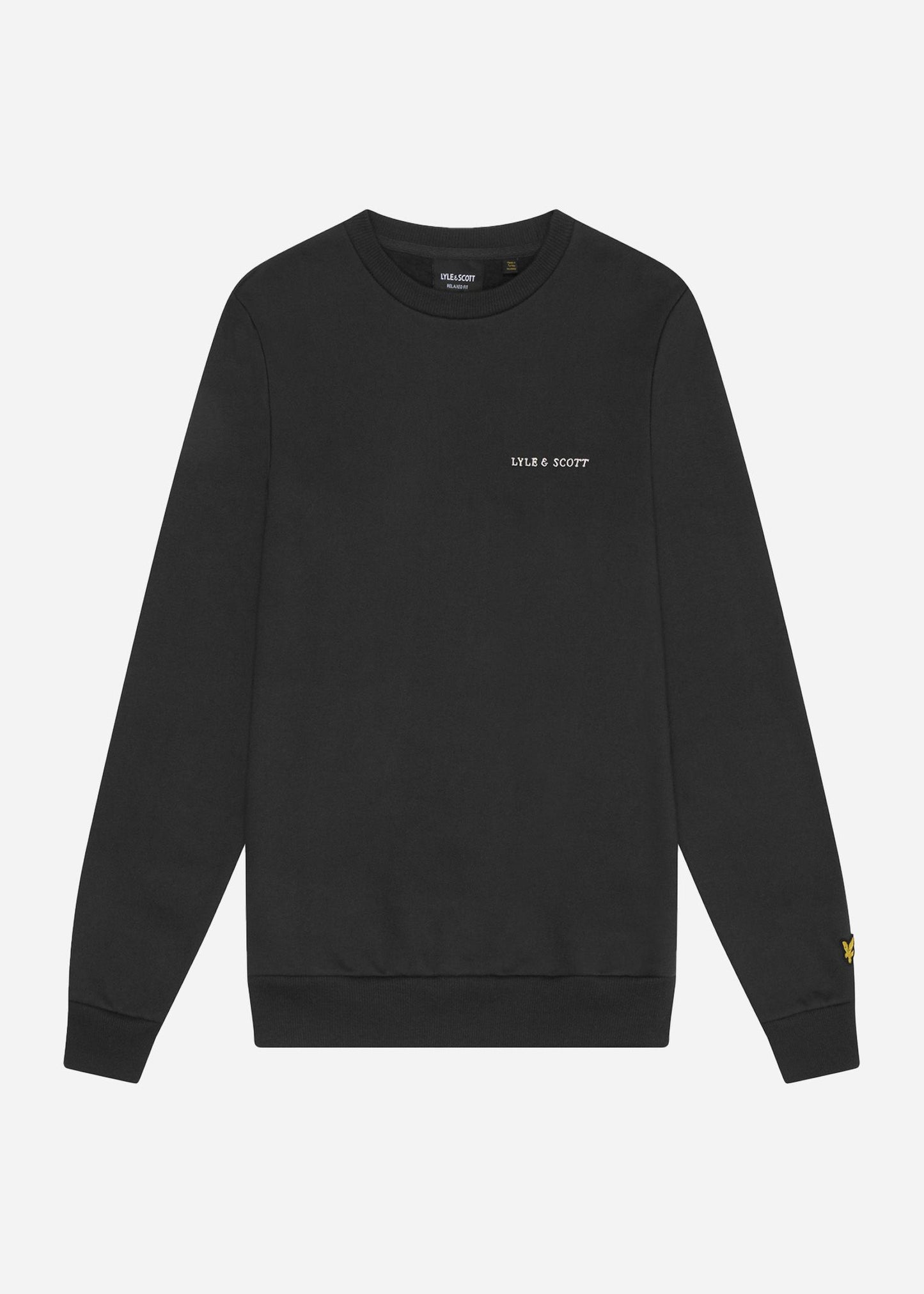 Lyle & Scott Truien  Embroidered crew neck sweatshirt - gunmetal cove 