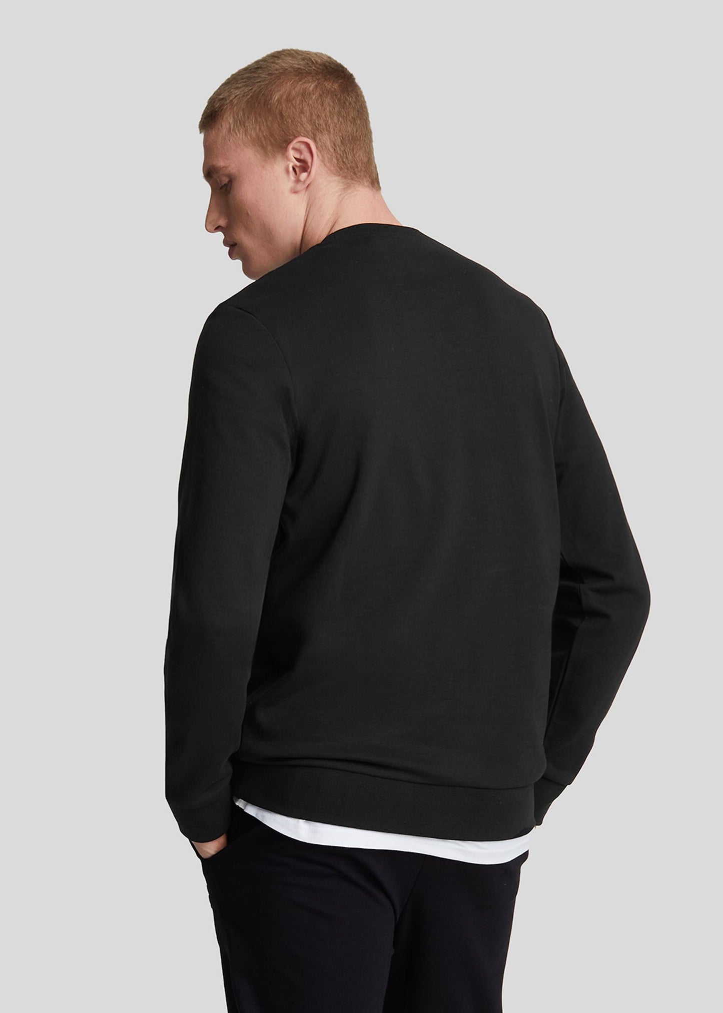 Lyle & Scott Truien  Interlock crew neck sweatshirt - jet black 