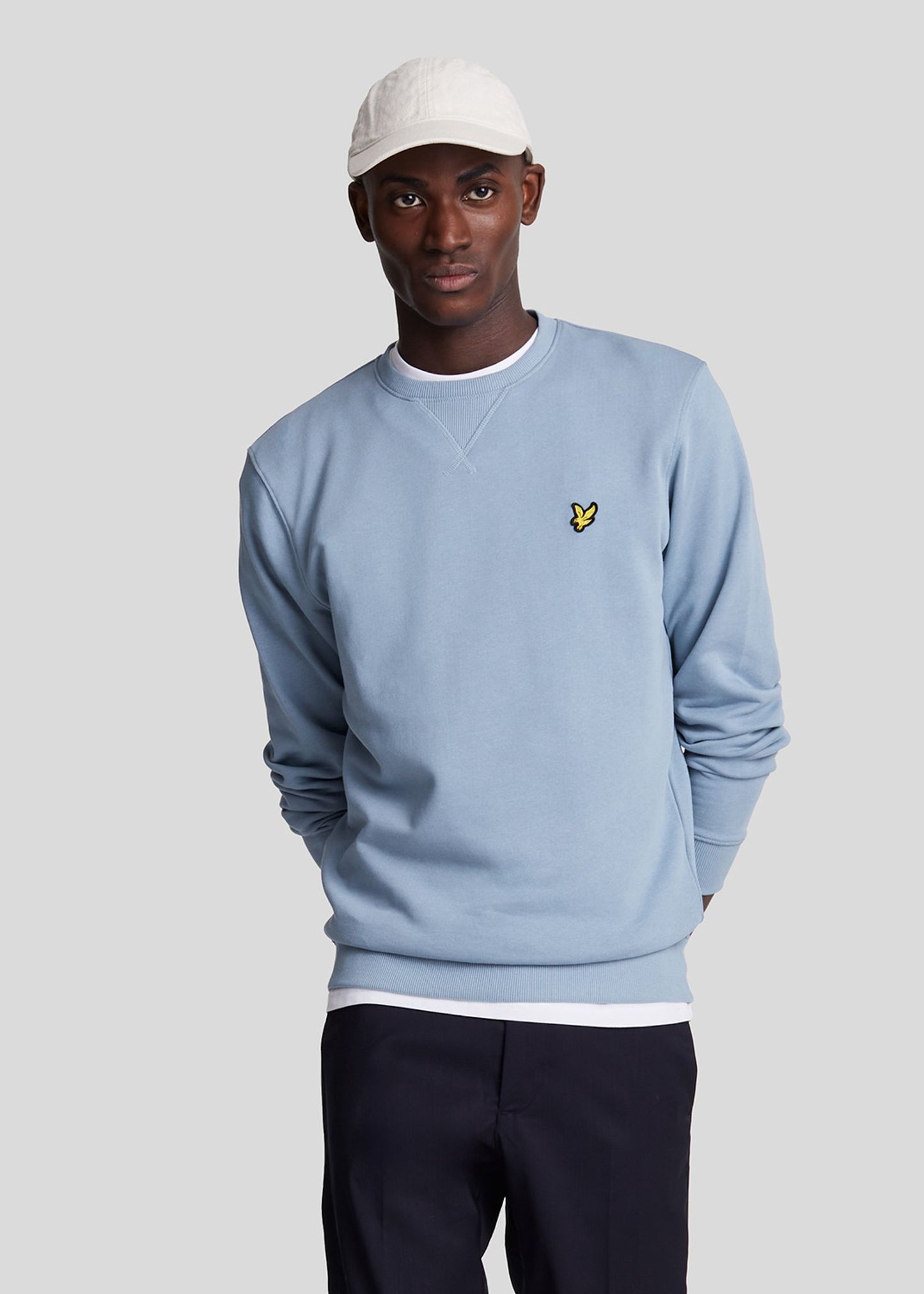 Lyle & Scott Truien  Crew neck sweatshirt - crafted blue 