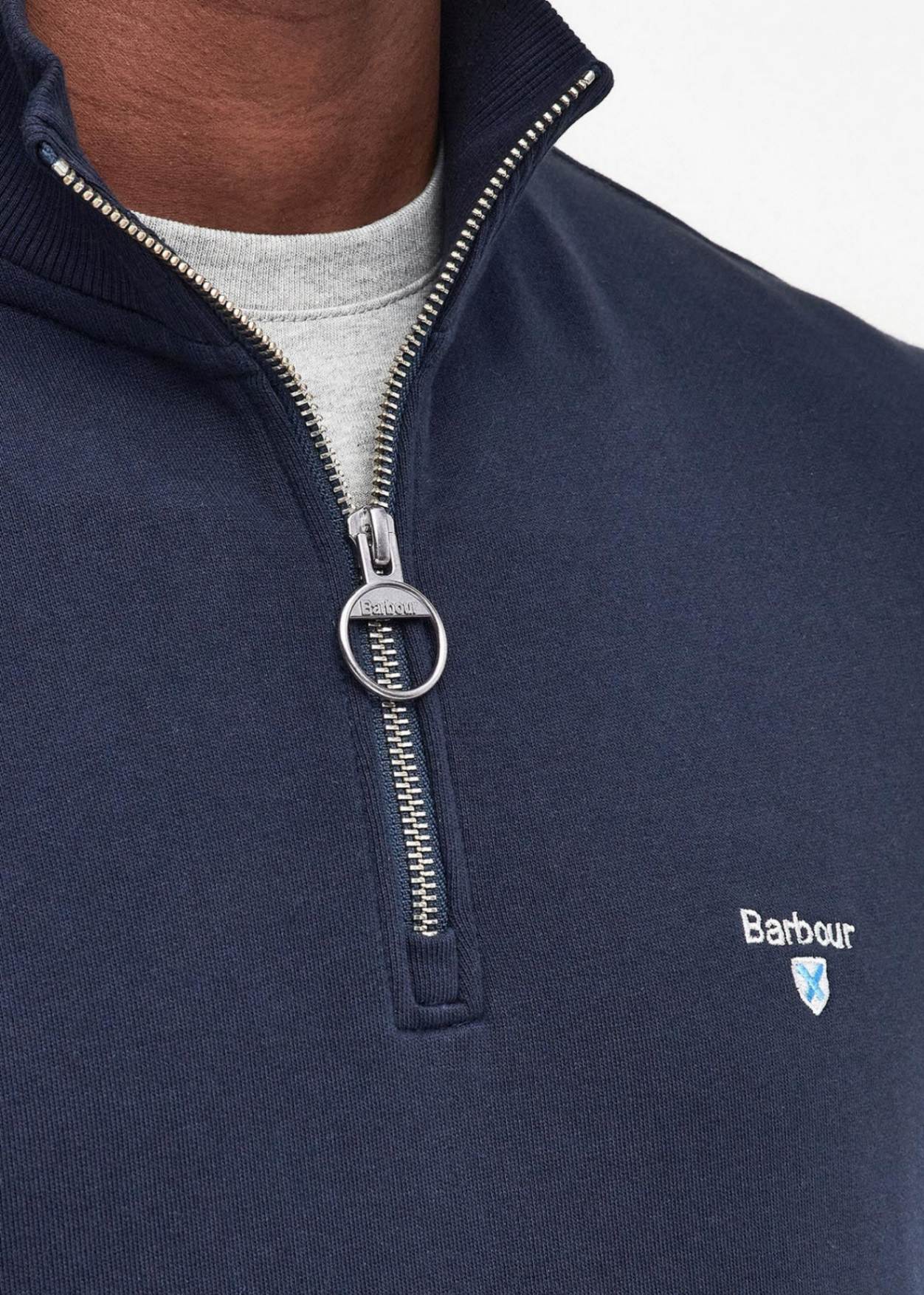 Barbour Truien  Beckhill half zip sweatshirt - navy 