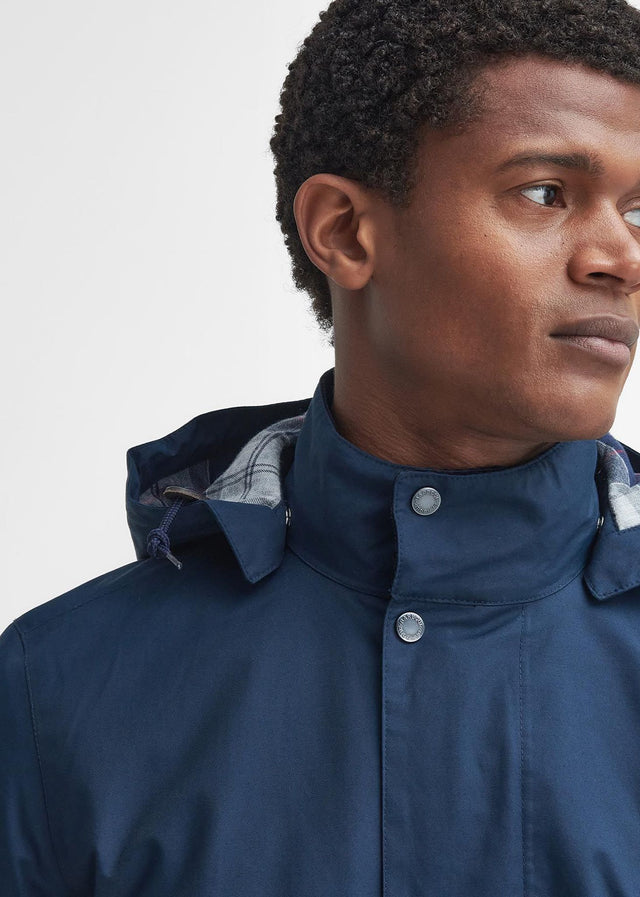 Barbour Jackets  Chelsea waterproof mac - navy blue granite tartan 