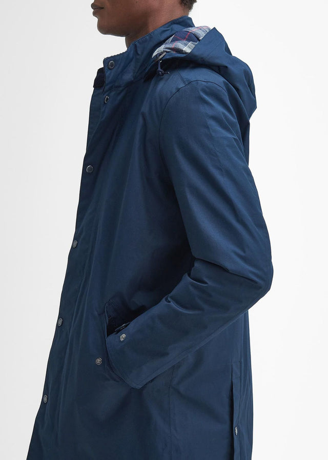 Barbour Jackets  Chelsea waterproof mac - navy blue granite tartan 