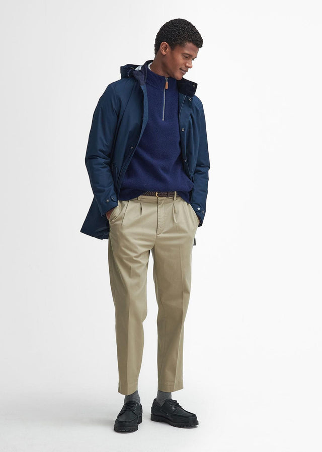 Barbour Jackets  Chelsea waterproof mac - navy blue granite tartan 