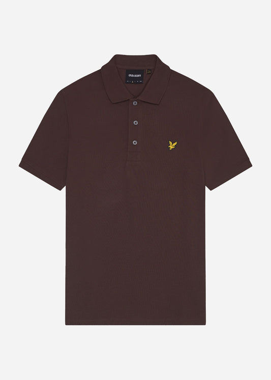 Lyle & Scott Polo's  Plain polo shirt - deep mahogany 