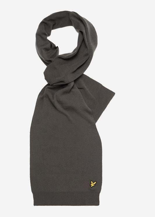 Lyle & Scott Sjaals  Scarf - mid grey marl 