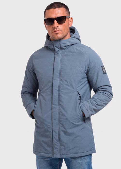Kingston hooded trench jacket - storm grey