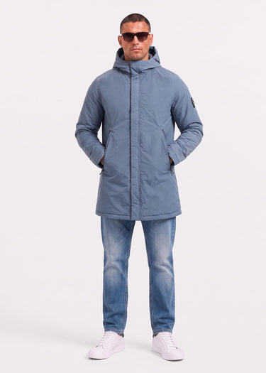 Marshall Artist Jassen Kingston hooded trench jacket - storm grey