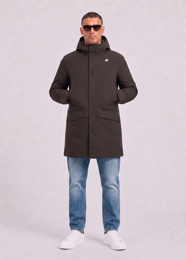 K-Way Jackets Jarno twill marmotta - black olive blue airforce