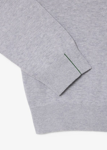 Lacoste Truien Regular fit crew neck sweater - silver chine
