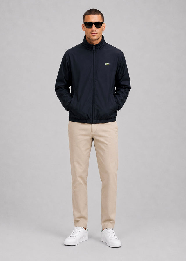 Lacoste Jackets Water repellent track jacket - blackbird