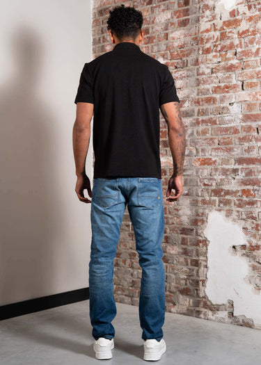 Lacoste Polo's Short sleeved ribbec collar polo shirt - black