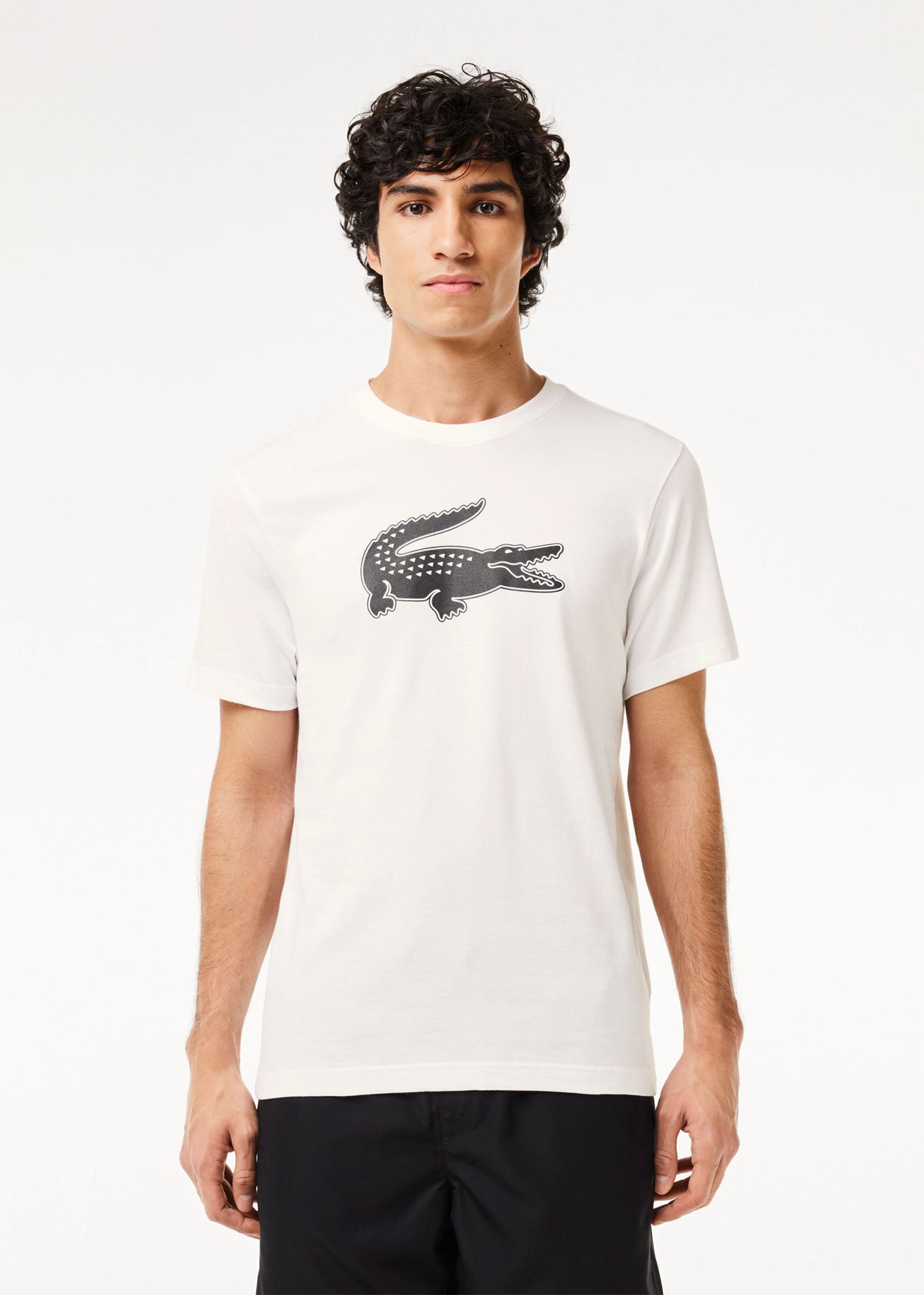 Lacoste T-shirts  Printed t-shirt - white black 