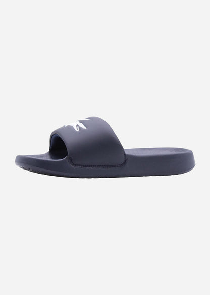 Lacoste Slippers  Serve Slide - navy white 