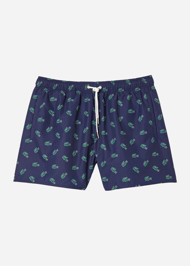 Lacoste Swimwear  Swimming trunks all over print - navy blue multico 