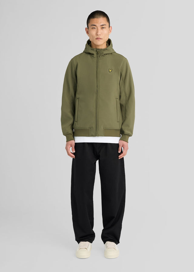 Lyle & Scott Jackets Fleece back softshell jacket - true olive