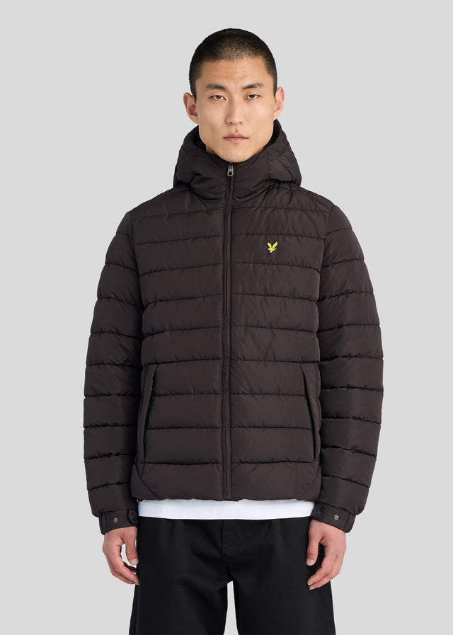 Lyle & Scott Jackets Hooded quilted jacket - jet black