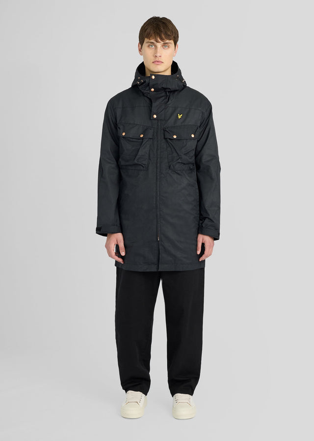 Lyle & Scott Jackets Waxed guard parka - jet black